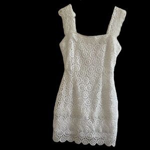BB Dakota White Lace Mini Dress